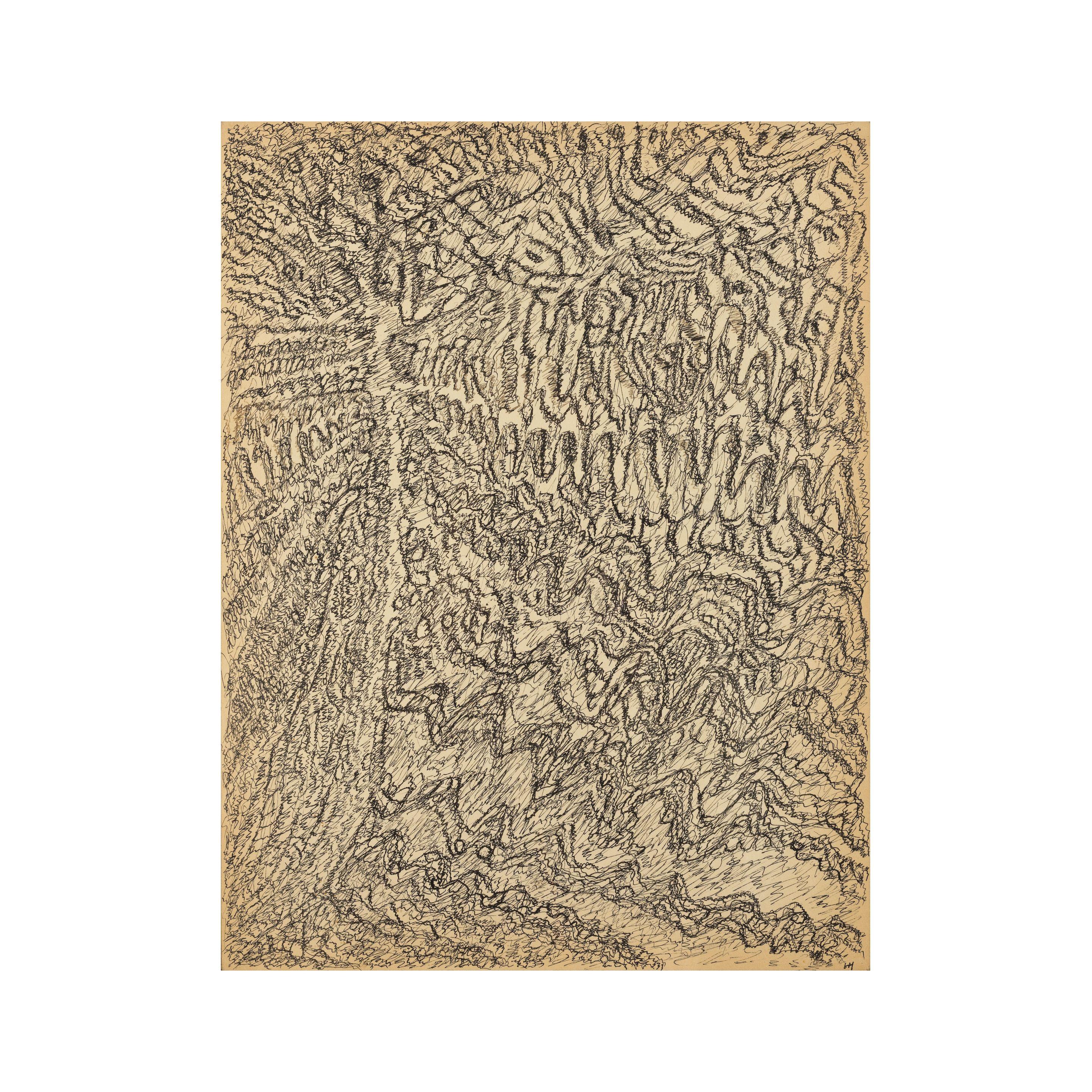 Henri Michaux - Sans titre (dessin mescalinien)