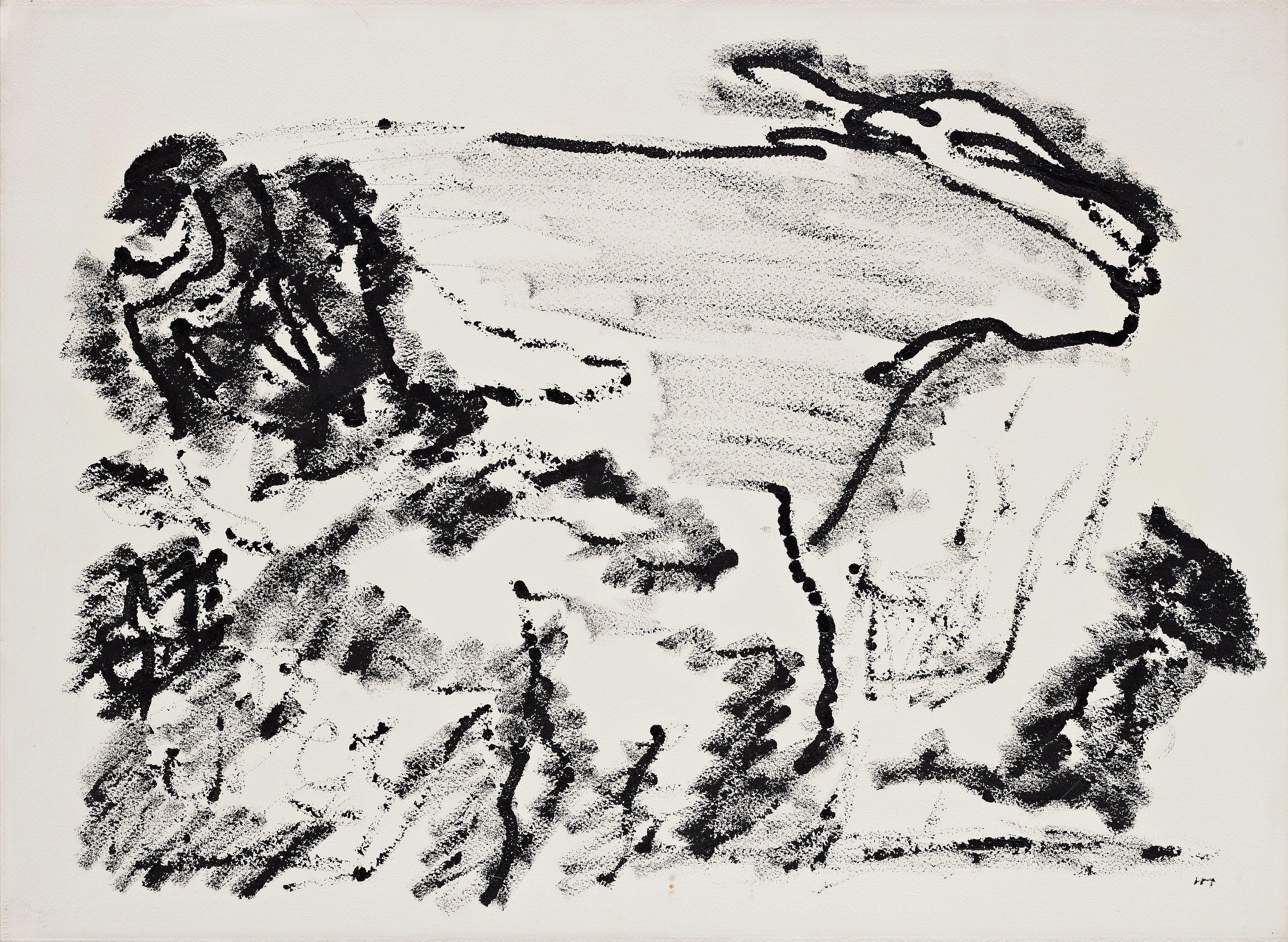 Henri Michaux - Untitled from the serie \