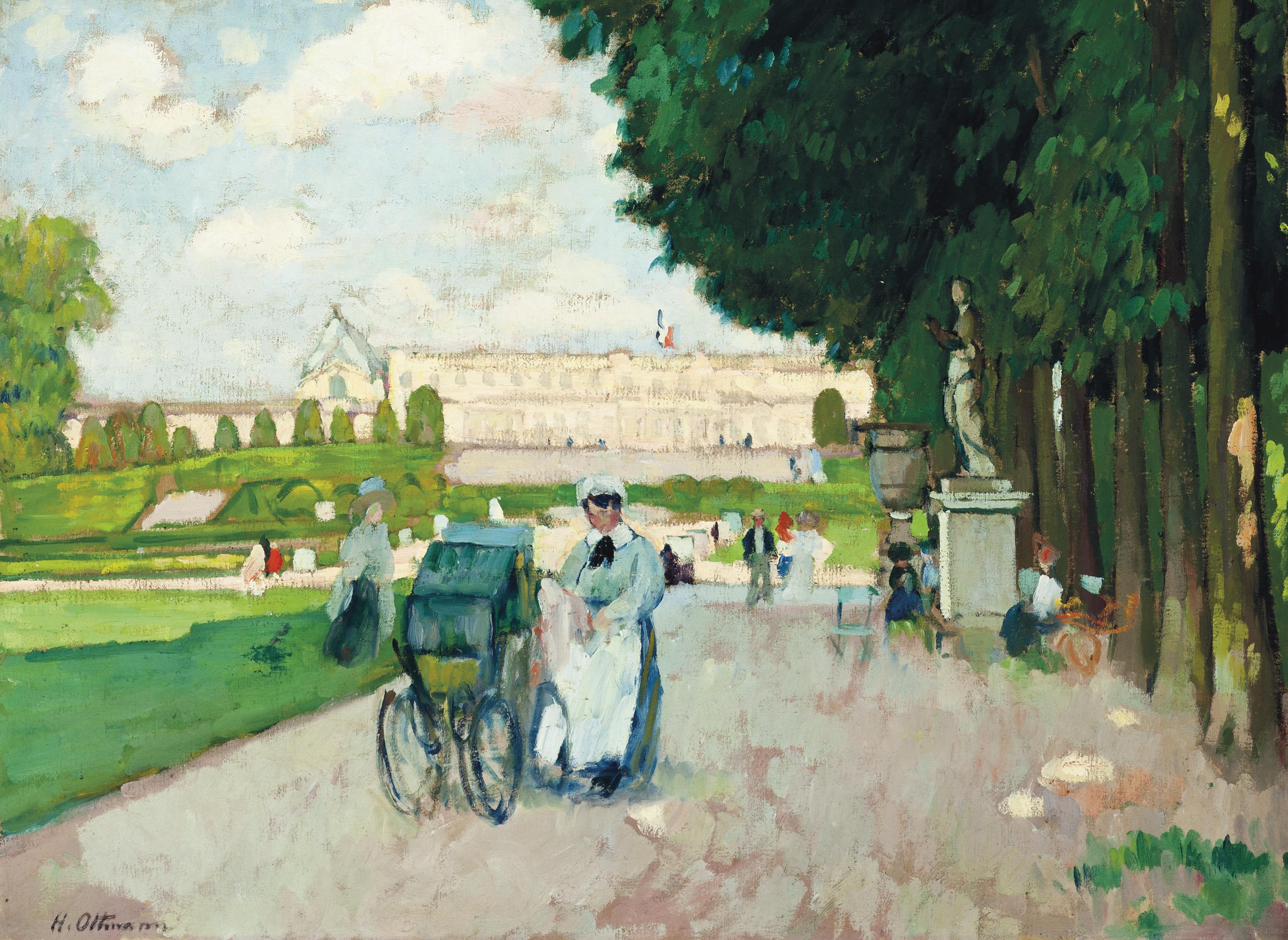Henri Ottmann - Promenade Au Jardin Du Luxembourg