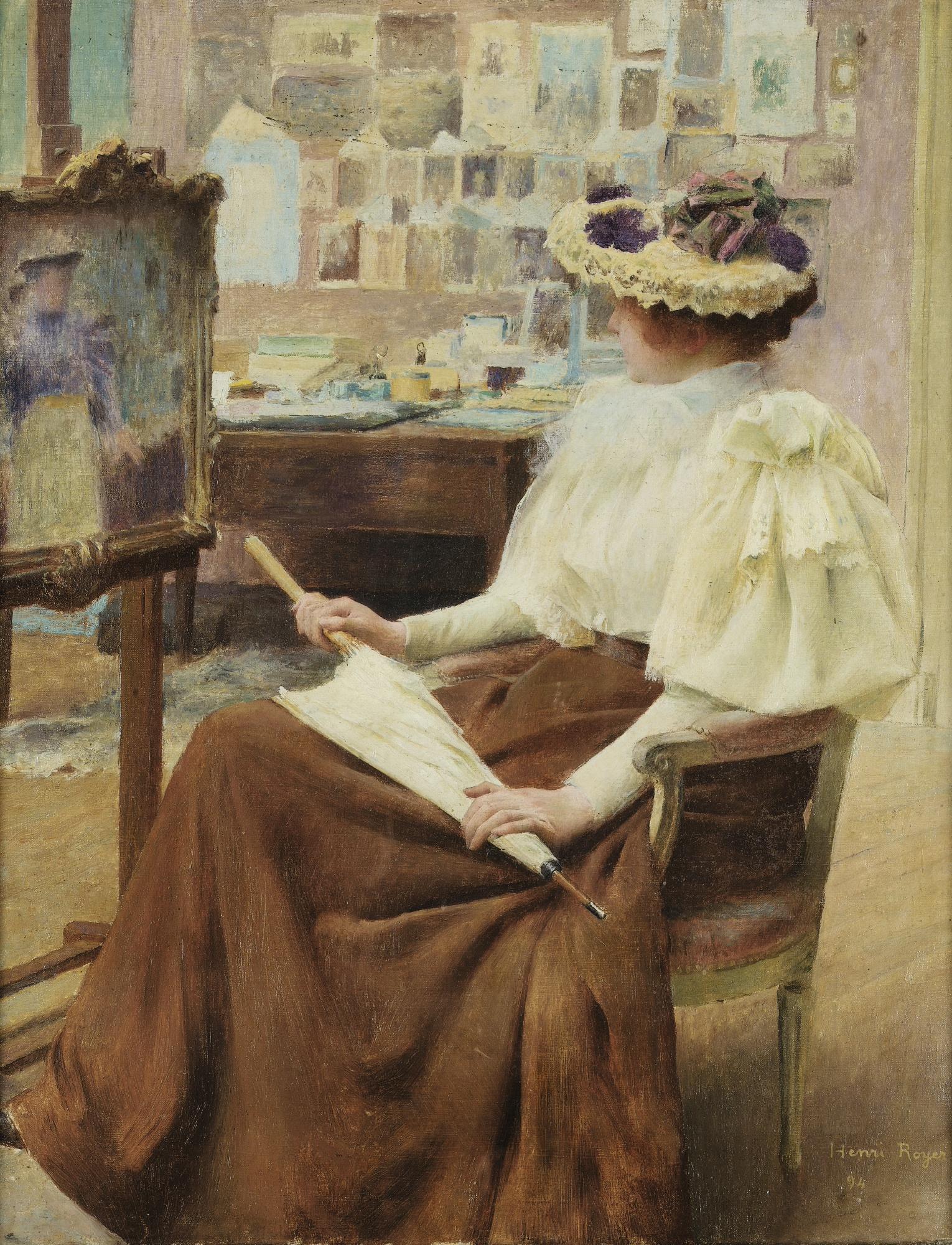Henri-Paul Royer - Elegant Lady In The Studio