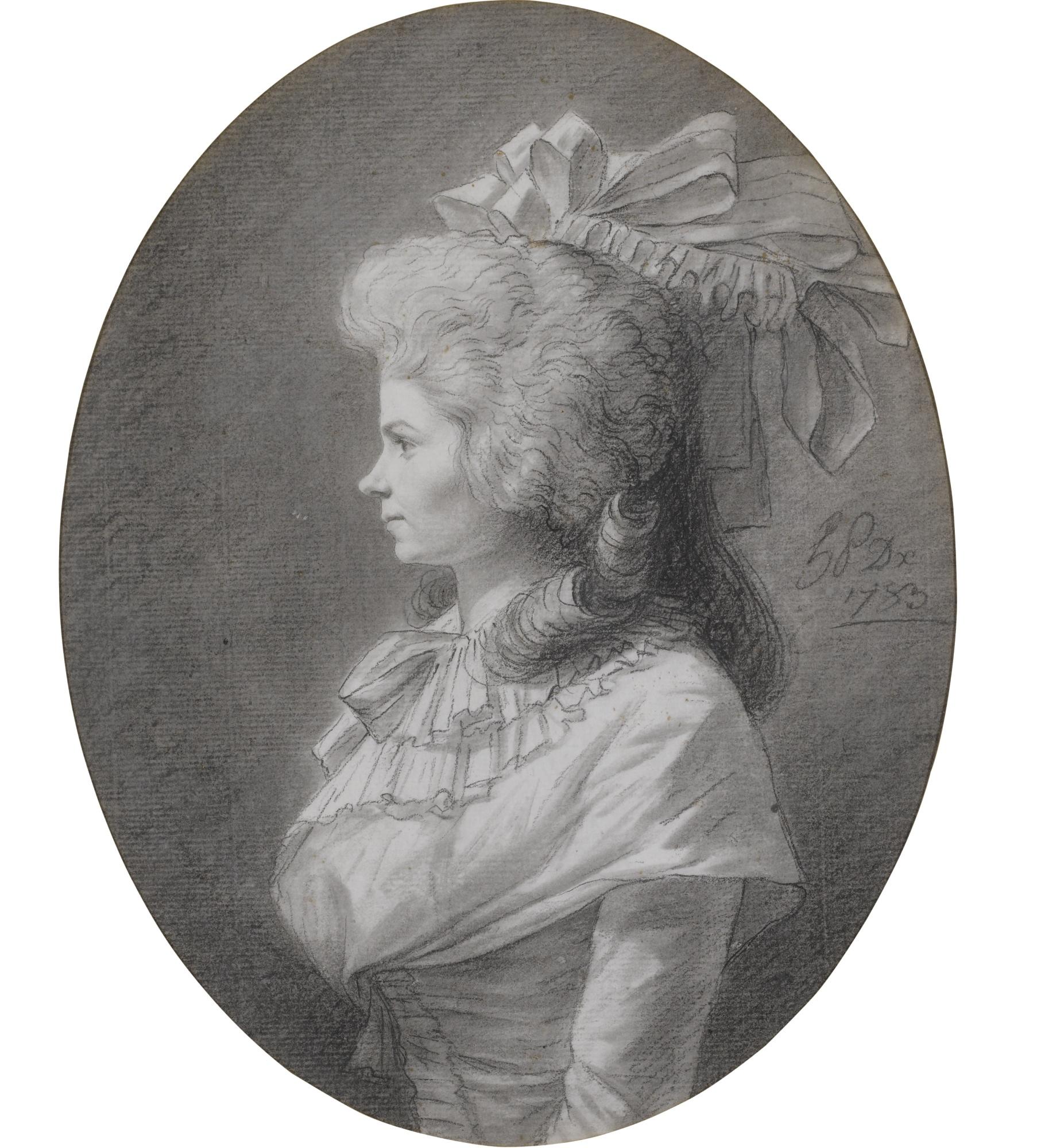 Henri-Pierre Danloux - Portrait Of A Lady, In Profile