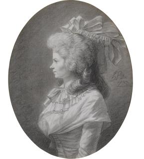 Henri-Pierre Danloux - Portrait Of A Lady, In Profile