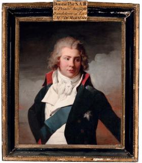 Henri-Pierre Danloux - Portrait of Augustus Frederick, Duke of Brunswick-Luneburg, third son of George III, half-length, in a blue coat