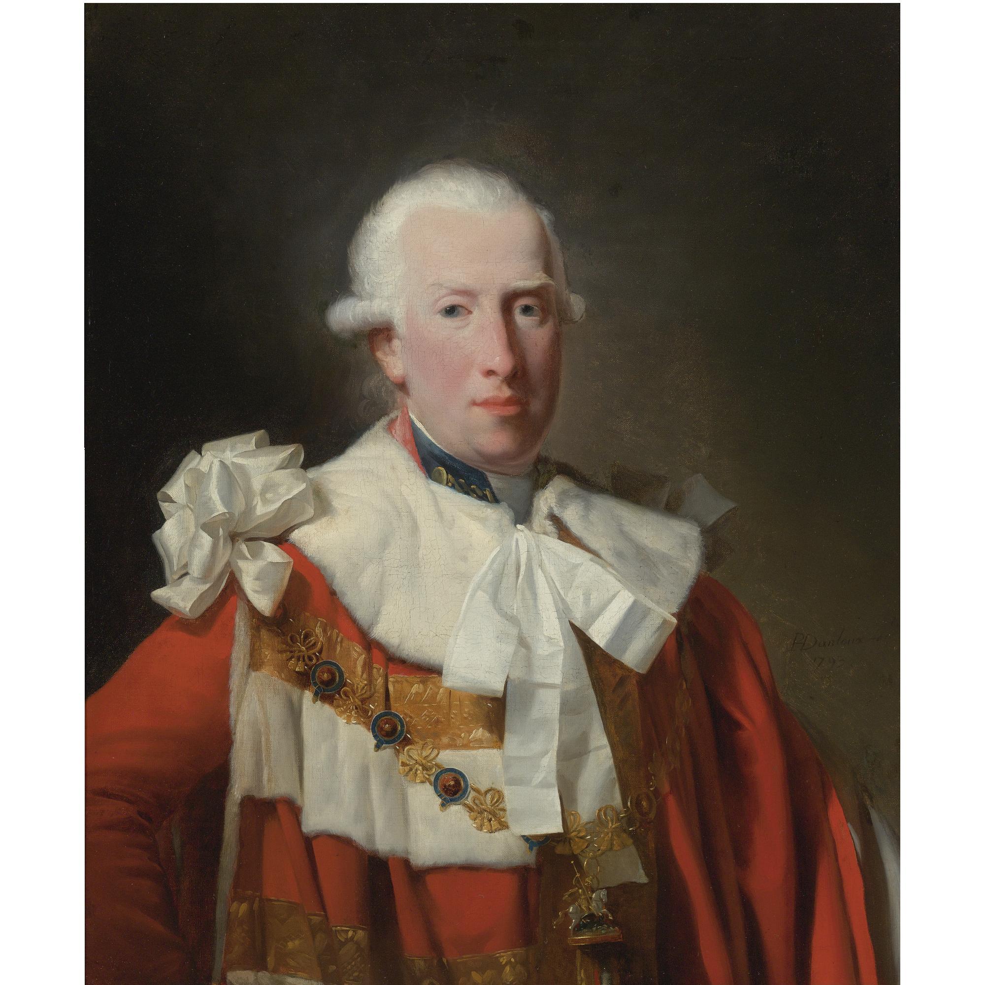 Henri-Pierre Danloux - Portrait Of H.R.H. Prince William Henry, 1St Duke Of Gloucester And Edinburgh (1743-1805), Half Length, Wearing Peers Robes And The Chain Of The Garter