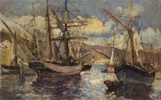 Henri-Pierre Paillard - Voiliers au port
