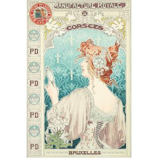 Henri Privat-Livemont - Manufacture Royale de corsets (Royal Corset Factory)