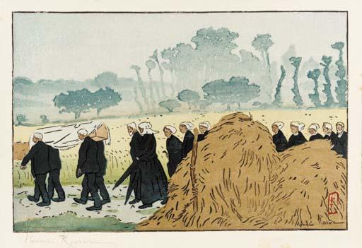 Henri Riviére - Enterrement a Trestraou (Catalogue Musé d\'Orsay 16)