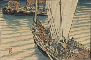 Henri Riviere - Pêcheurs bretons