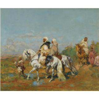 Henri Rousseau - French le Caïd Marocain Et Son Escorte