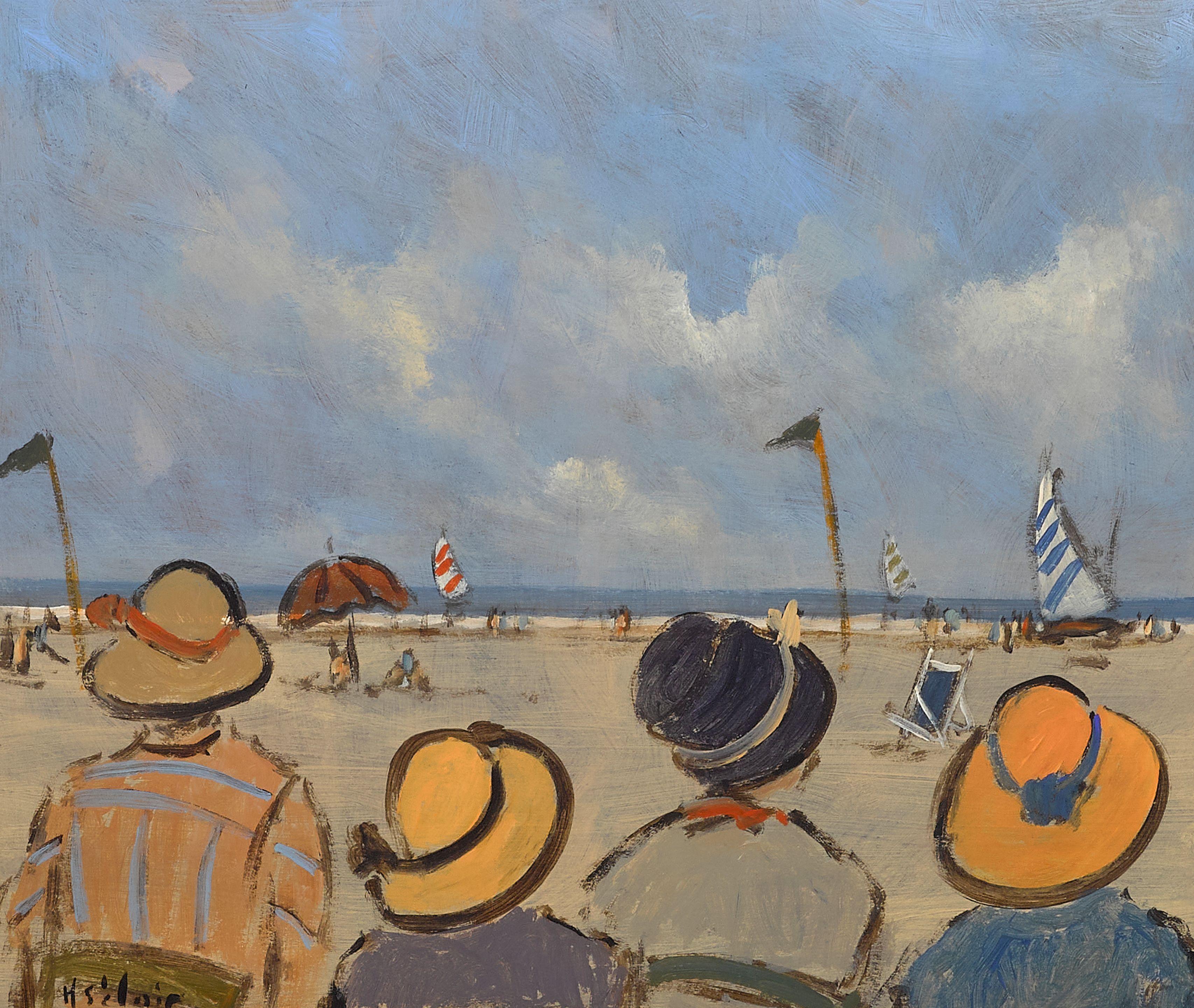Henri Saint Clair - Plage et chapeaux