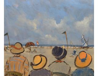 Henri Saint Clair - Plage et chapeaux