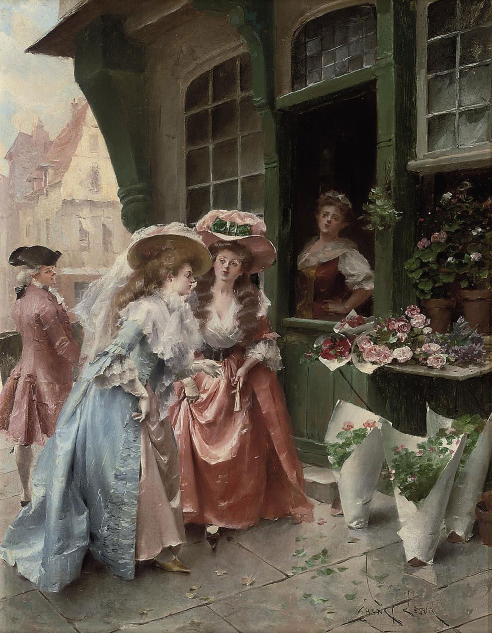 Henri Victor Lesur - At the florist
