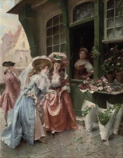 Henri Victor Lesur - At the florist