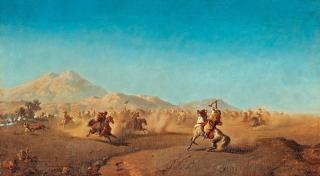 Henric Ankarcrona - Battle scene at the foot of the Atlas mountains