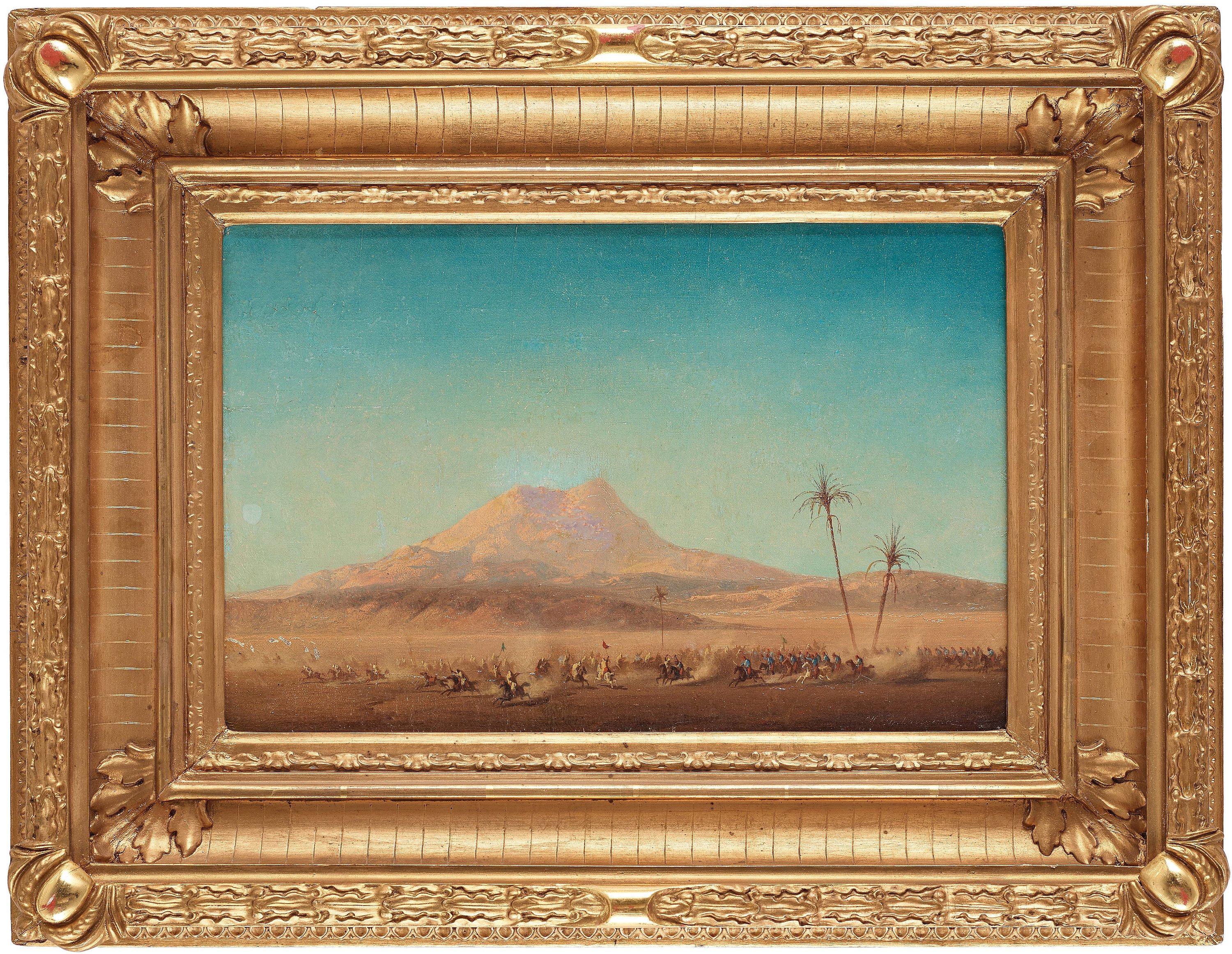 Henric Ankarcrona - Cavalry charge by the Atlas mountains