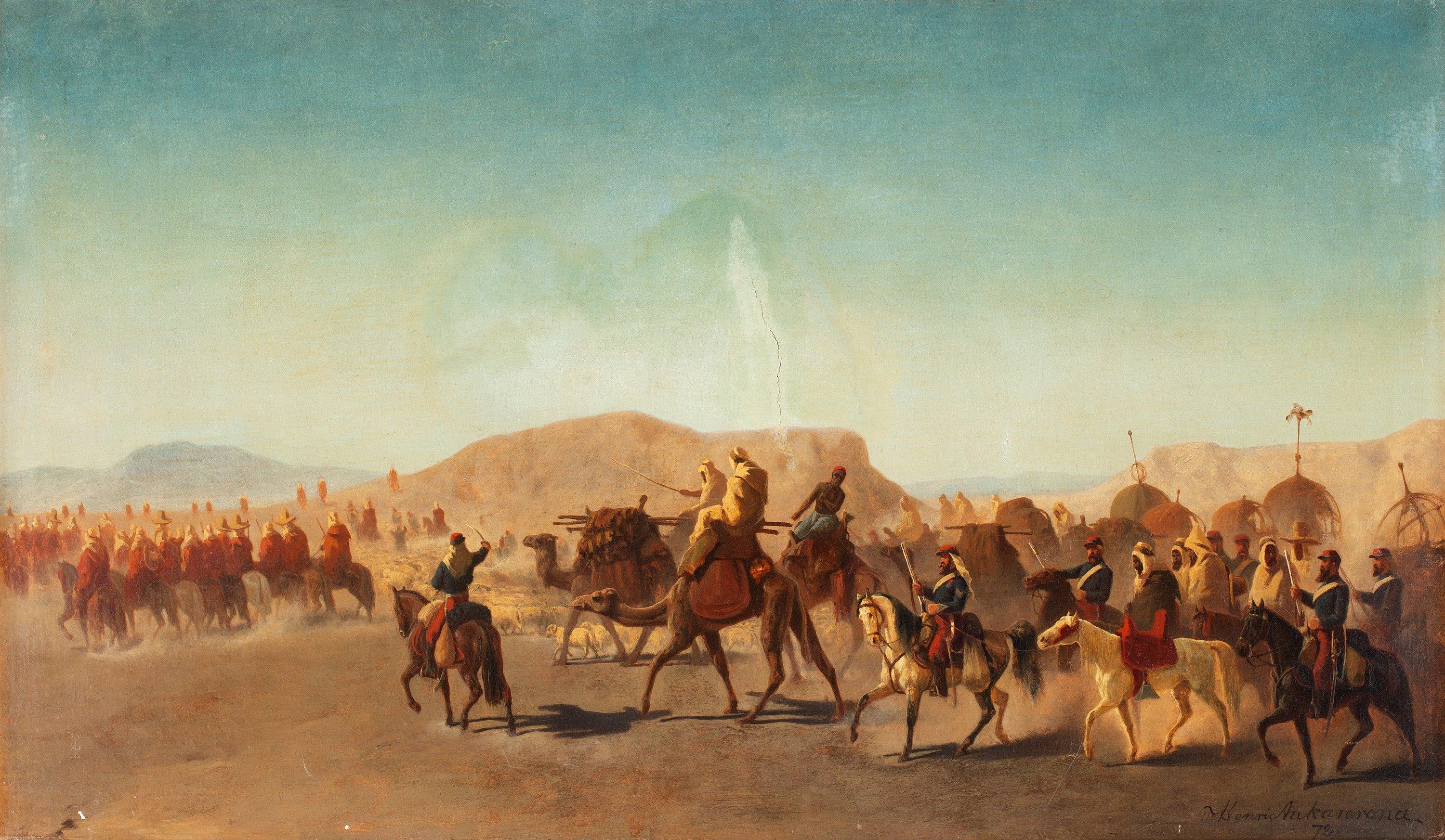 Henric Ankarcrona - Karavan vid Atlasbergen.