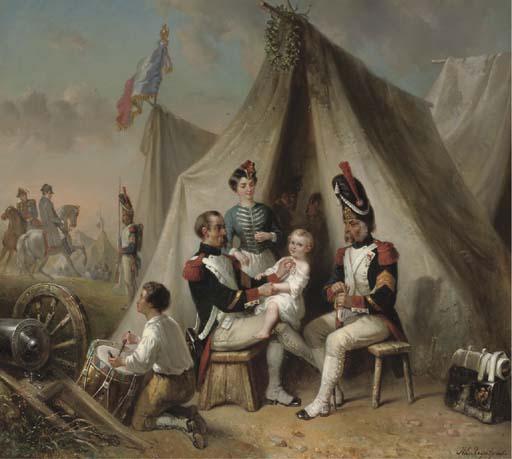 Henricus Engelbertus Reijntjens - In Napoleon\'s camp: awarding a medal
