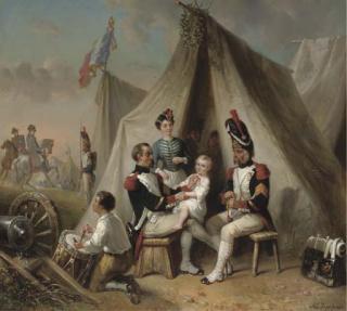 Henricus Engelbertus Reijntjens - In Napoleon\'s camp: awarding a medal