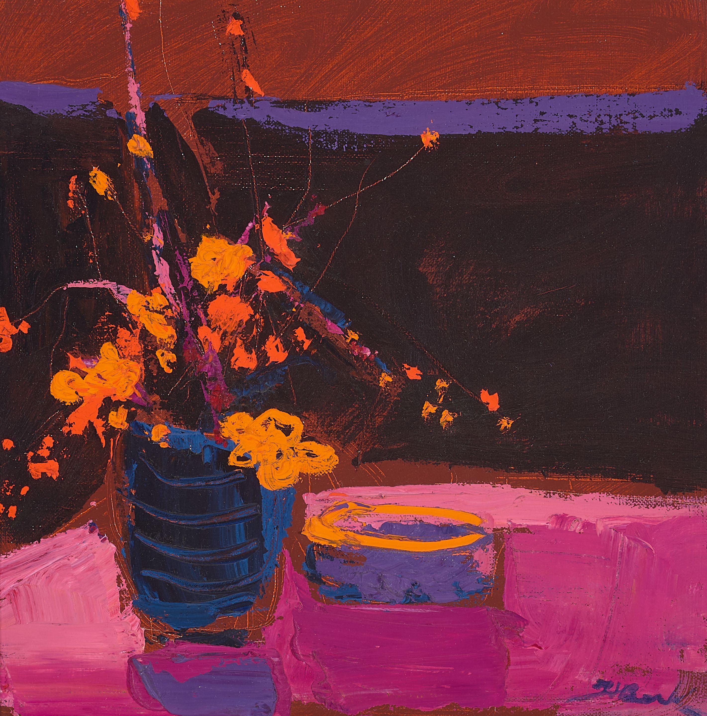 Henrietta Berk - Tonal Arrangement 12 x 12 in. framed 13 1/4 x 13 1/4 in.