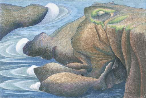 Henrietta M. Shore - Rocks, Point Lobos, No. 1