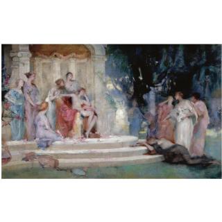 Henrietta Rae - Sketch For Psyche Before The Throne Of Venus