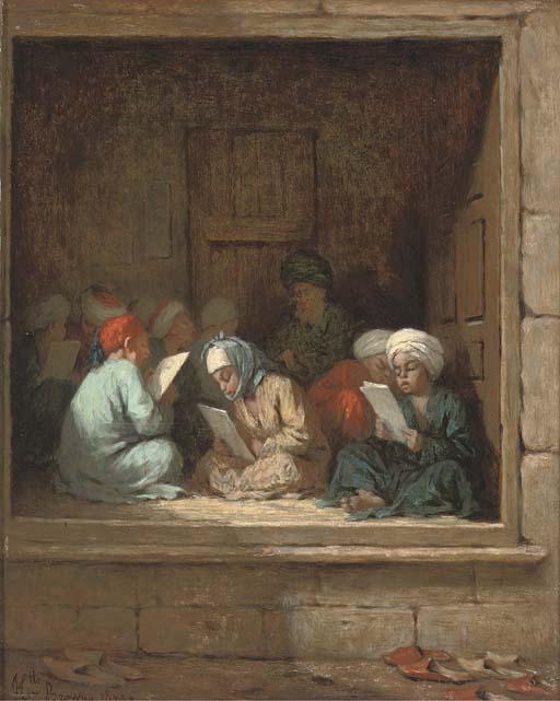 Henriette Bouteiller Browne - A Turkish schoolroom