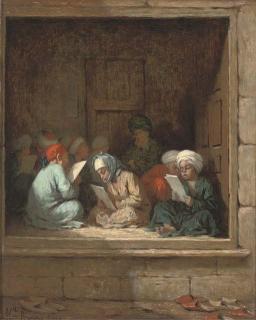 Henriette Bouteiller Browne - A Turkish schoolroom