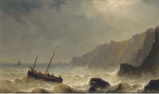 Henriette Gudin - Fishermen heading out to sea