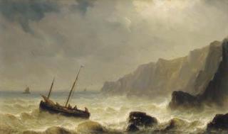 Henriette Gudin - Fishermen heading out to sea