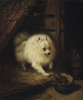Henriette Ronner-Knip - An Unwelcome Intruder