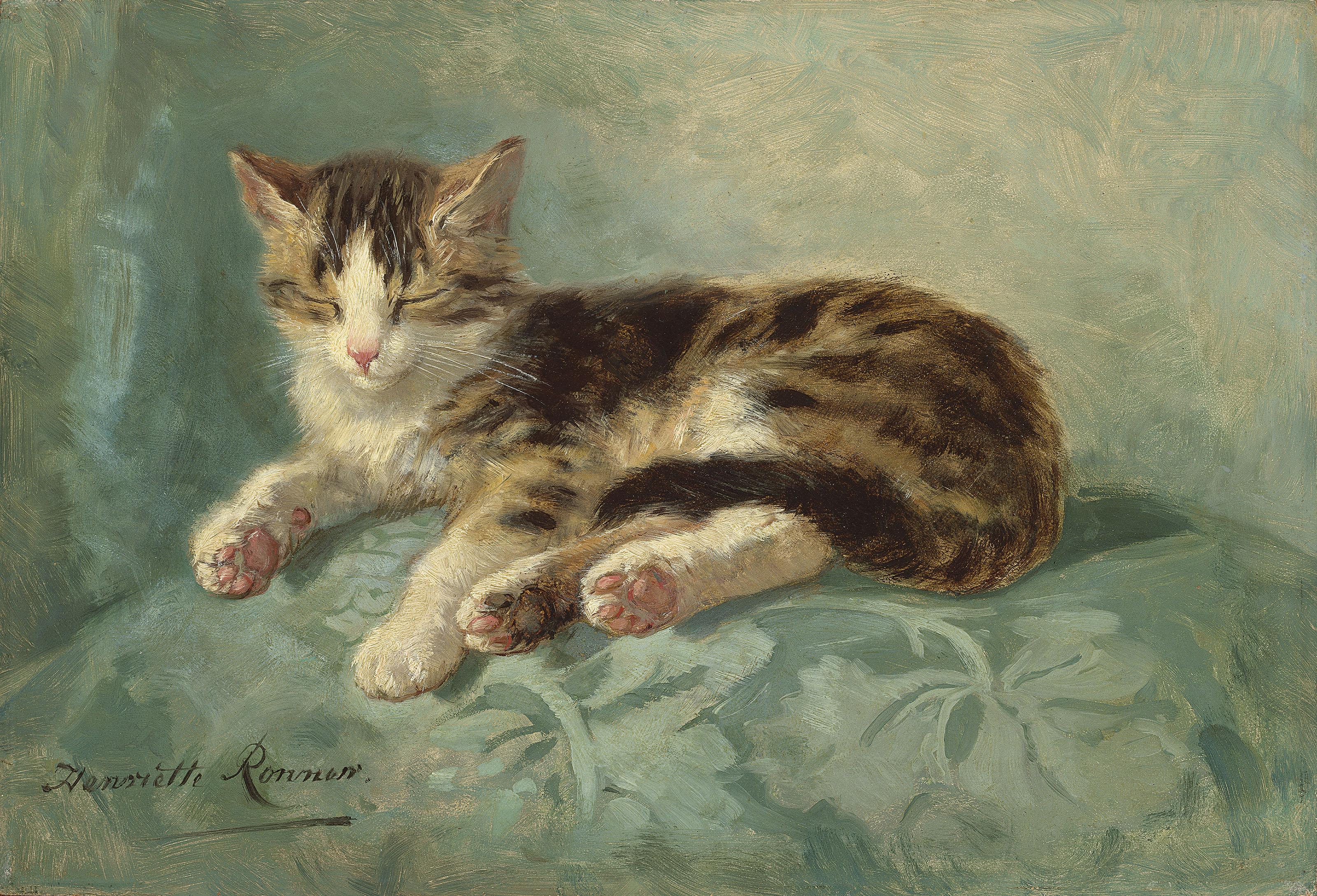 Henriette Ronner-Knip - Cat nap