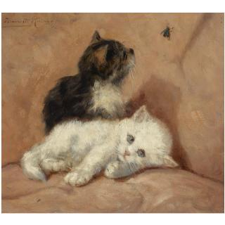 Henriëtte Ronner-Knip - Dutch Two Kittens