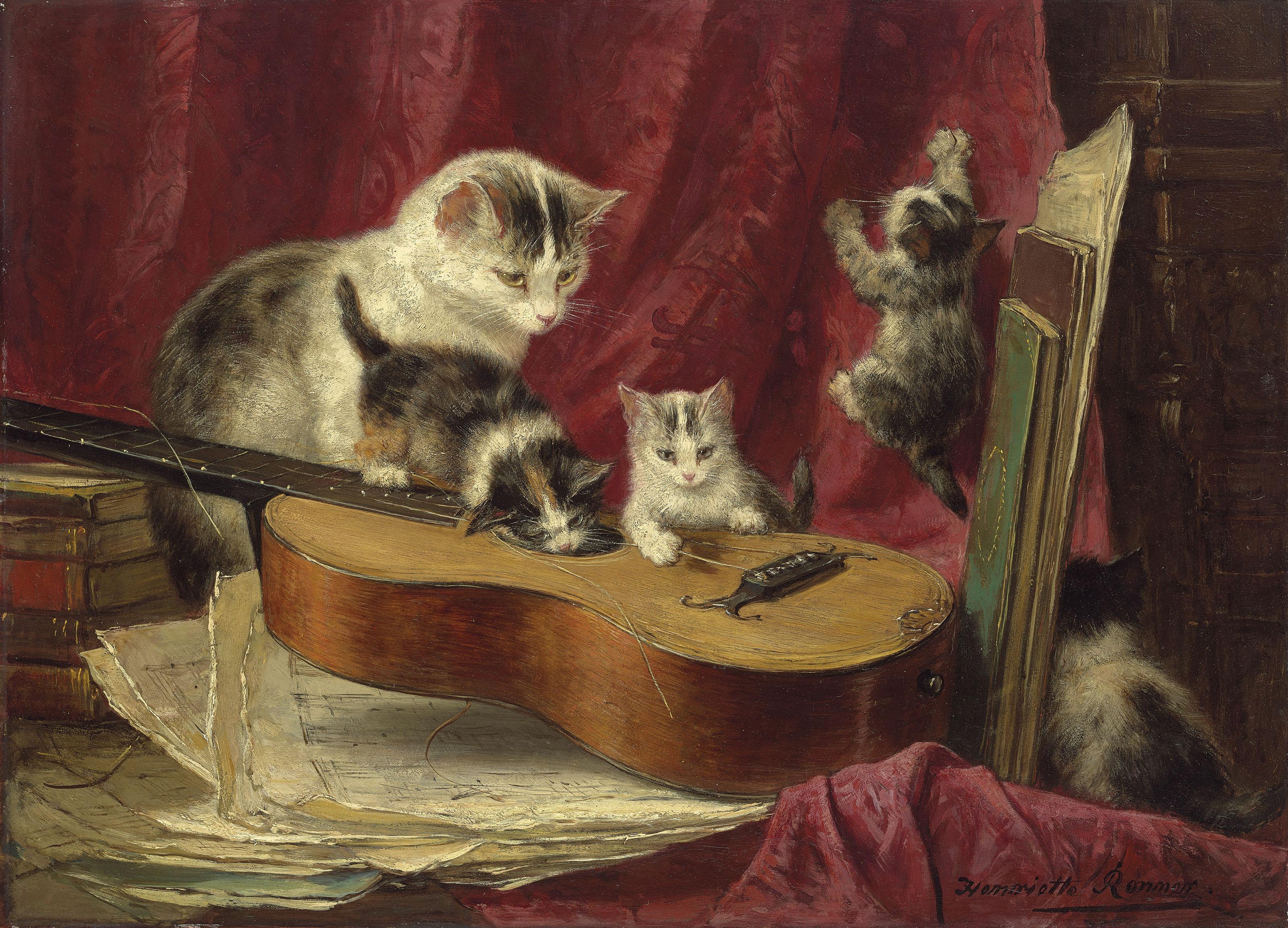 Henriette Ronner-Knip - Making music