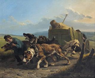 Henriette Ronner-Knip - The dog cart