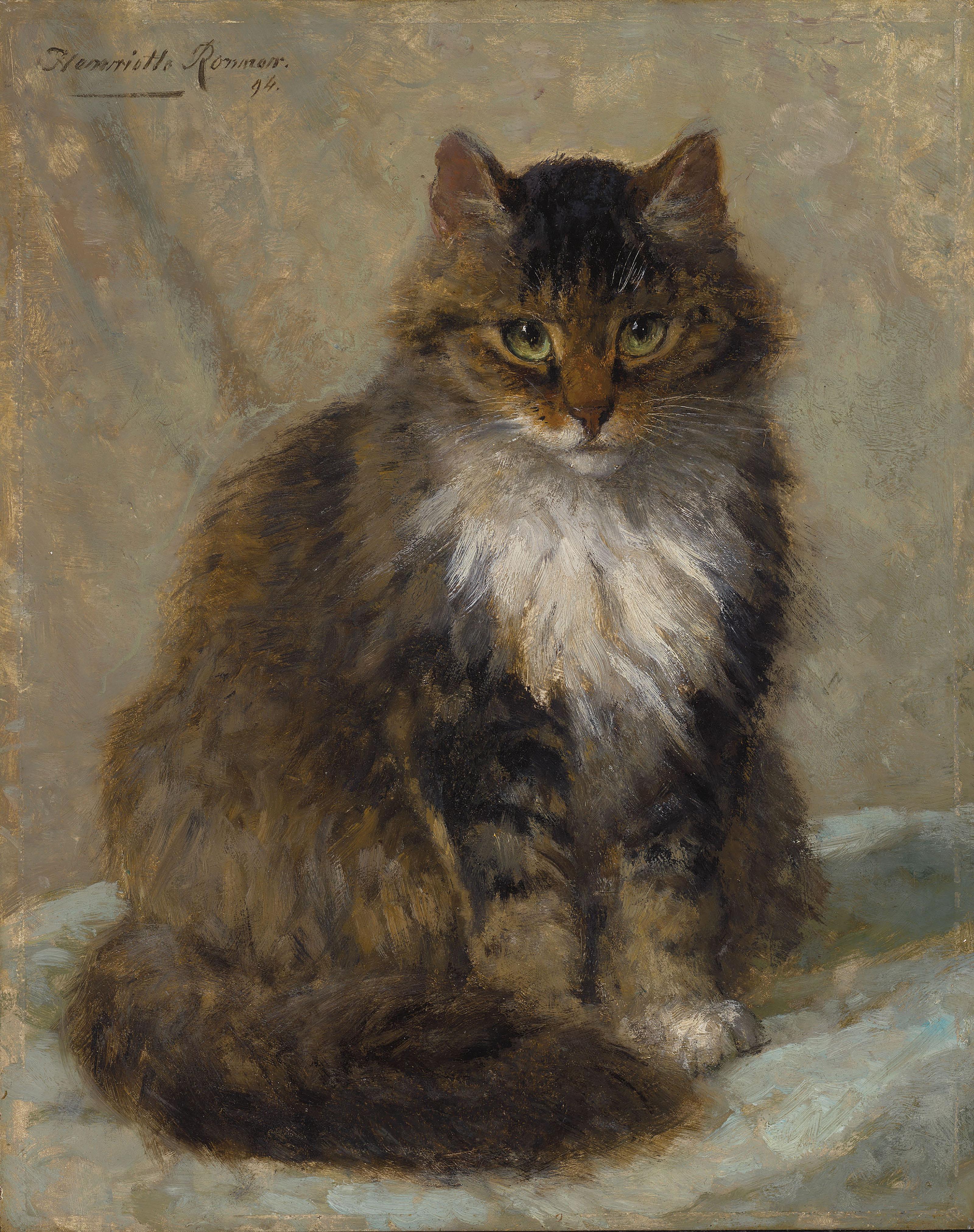 Henriette Ronner-Knip - The Maine Coon