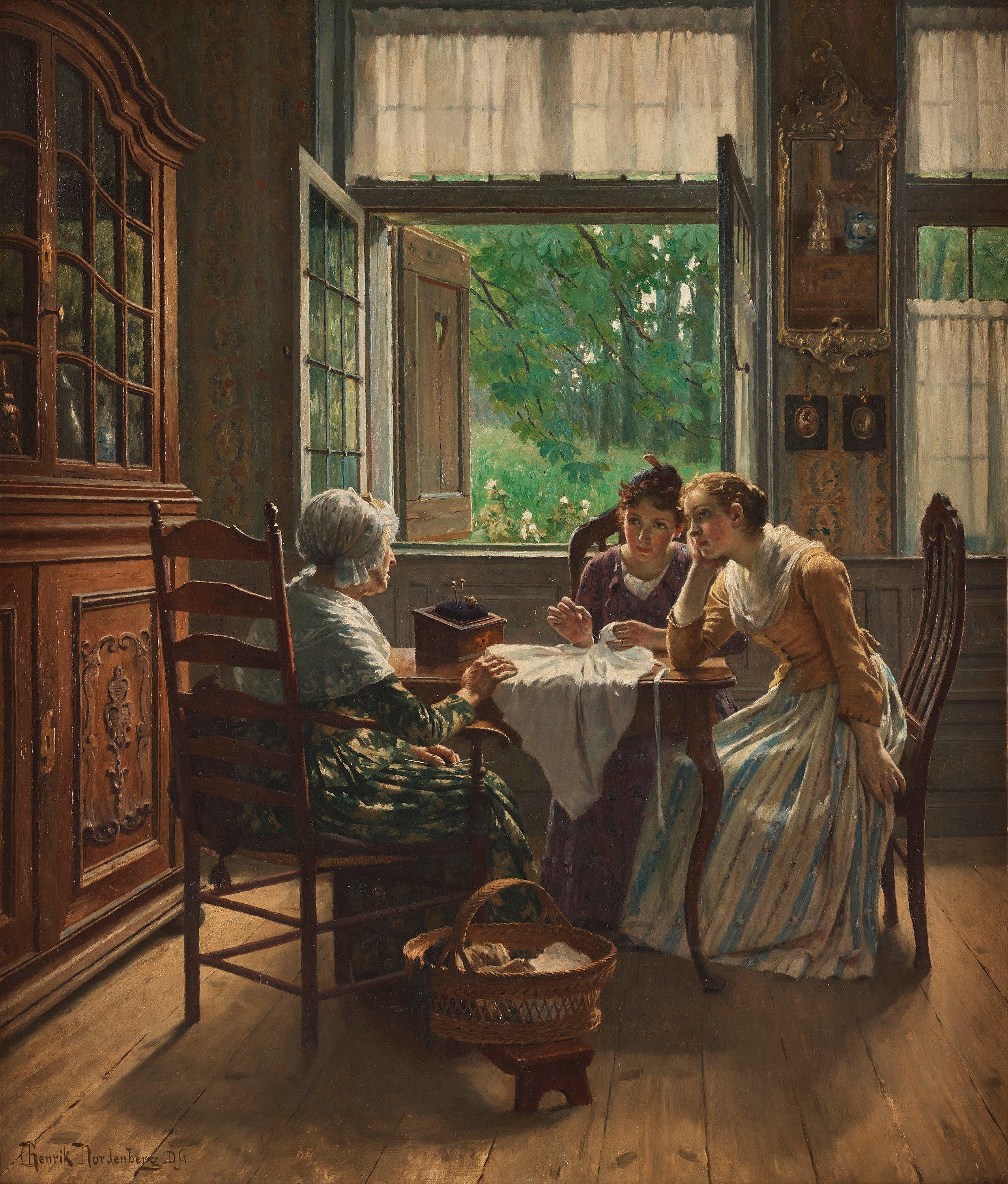 Henrik Nordenberg - At the sewing table.