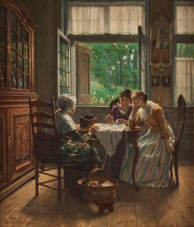Henrik Nordenberg - At the sewing table.