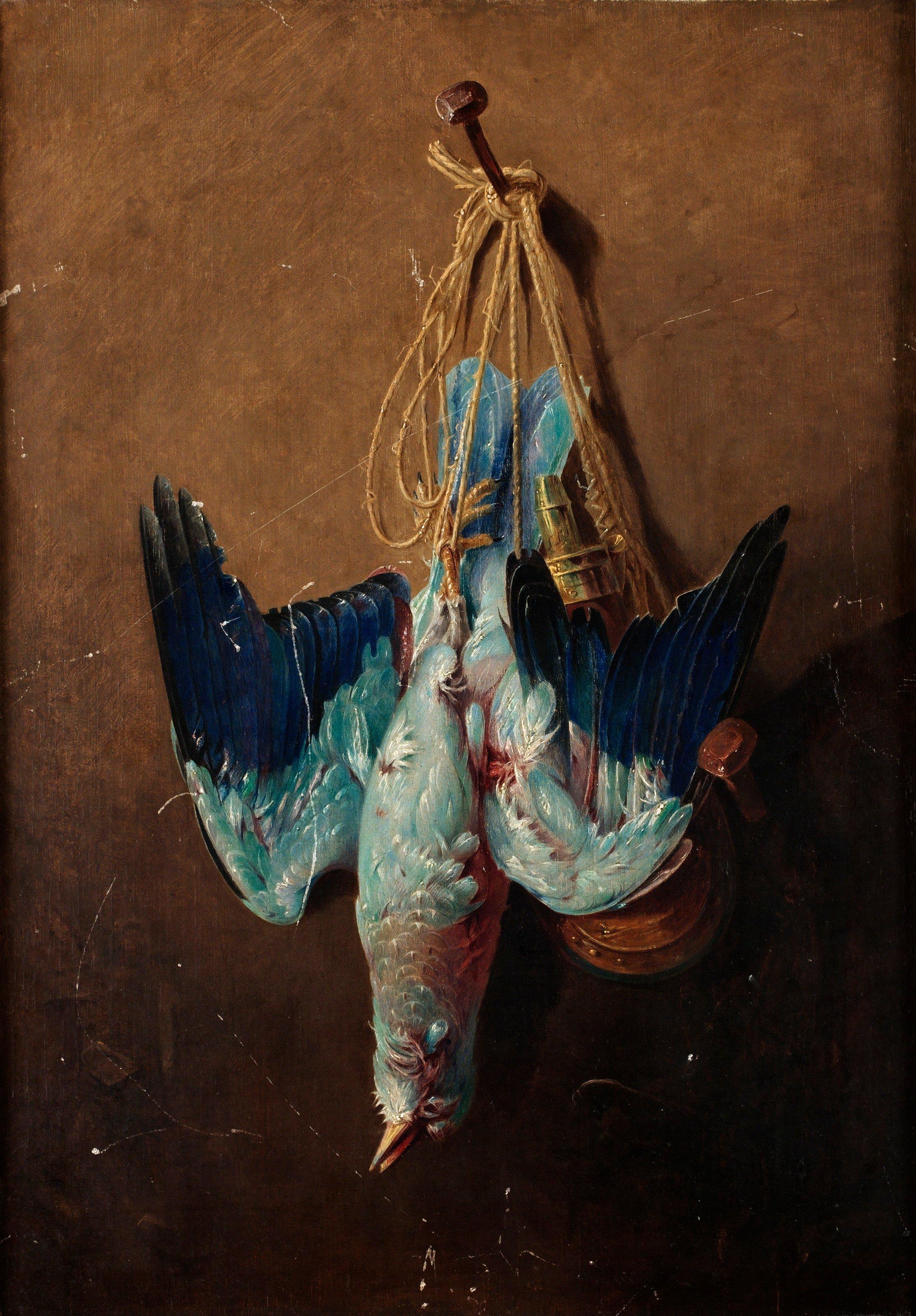 Henrik Theodor Lundh - Still life with bird