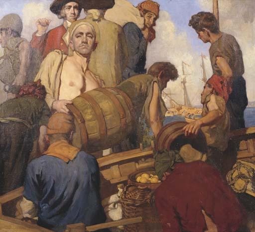 Henry A Hanke - Arrival of First Fleet, Sydney Cove