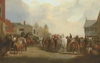 Henry A. Woollett - The Horsemarket at Ashby-de-la-Zouch