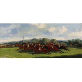 Henry Alken Jnr. - British The Start Of The Derby