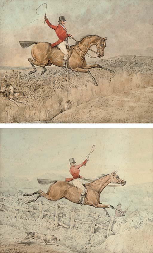 Henry Alken, Sen. - Over the fence; and Tally ho!