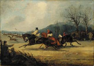 Henry Alken, Sen. - The Wakefield Steeplechase, 1849