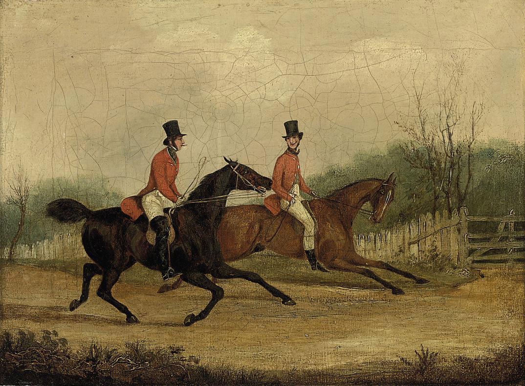 Henry Alken, Snr. - A smoke before the meet; and A difficult situation