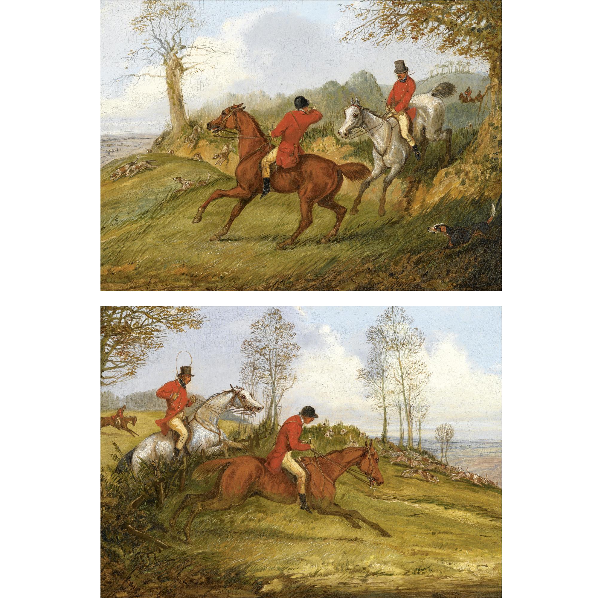 Henry Alken - British Breaking Cover & Full Cry (Two Works)