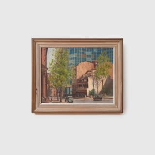 Henry Aloysius Hanke - The Old and The New, Hunter Street, Sydney