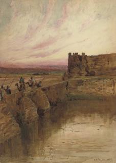 Henry Andrew Harper - Sunset over the Holy Land
