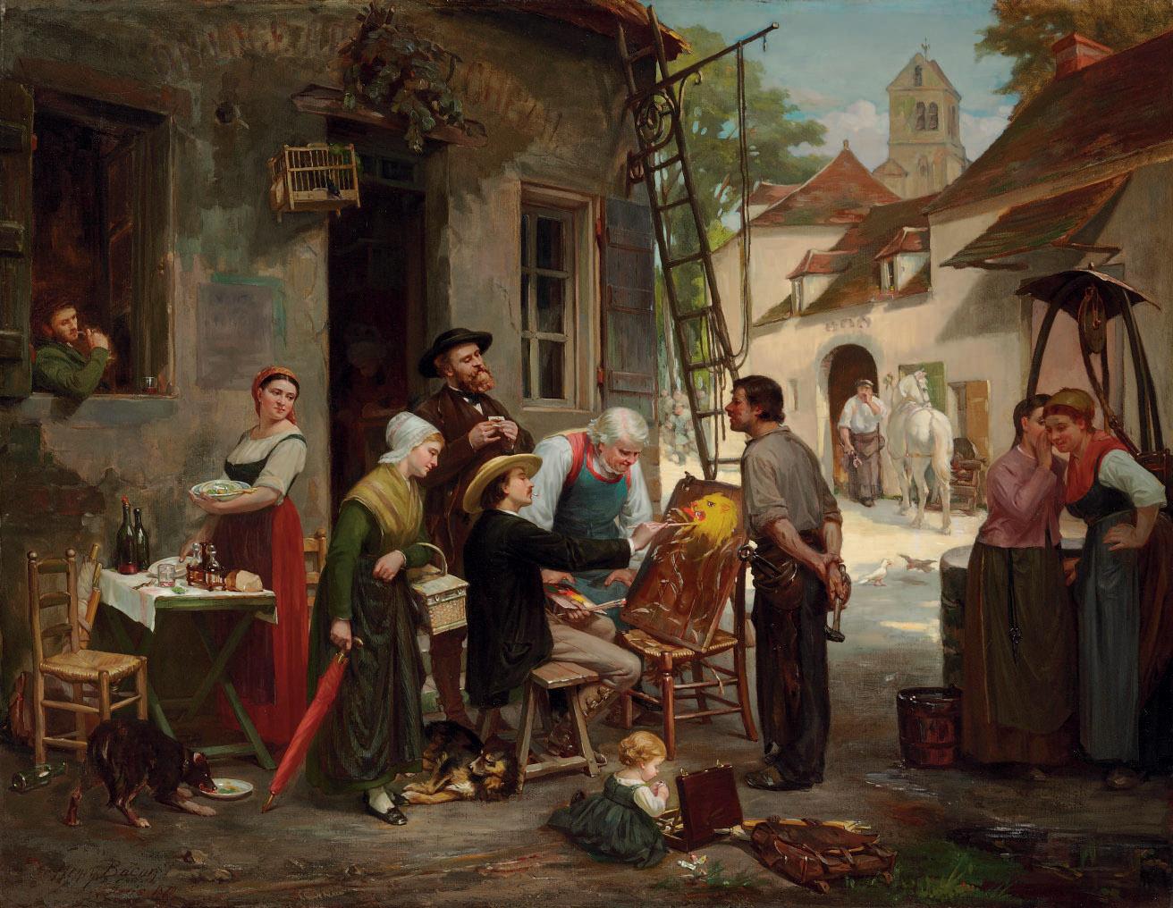 Henry Bacon - A New Sign for the Old Inn