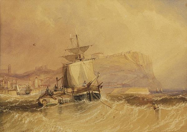 Henry Barlow Carter - Anchored offshore; and Sitting by the wreck