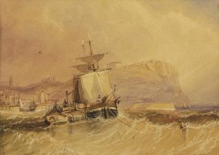 Henry Barlow Carter - Anchored offshore; and Sitting by the wreck